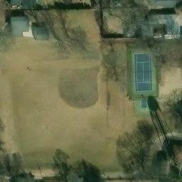 DuPage County Beach Volleyball Court #1 — aerial view