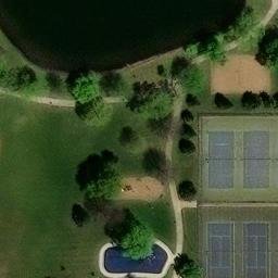 Ankeny Beach Volleyball Court #8 — aerial view