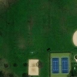Evergreen Park Beach Volleyball Court — aerial view