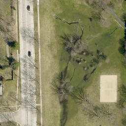 Bolingbrook Beach Volleyball Court #3 — aerial view