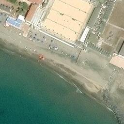 Sand Volleyball Court — aerial view