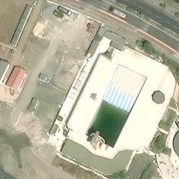 Sand Volleyball Court — aerial view