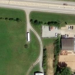 Tiffin Beach Volleyball Court #2 — aerial view