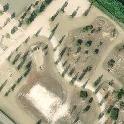 Sand Volleyball Court — aerial view