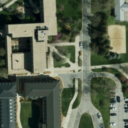 Notre Dame Beach Volleyball Court #4 — aerial view