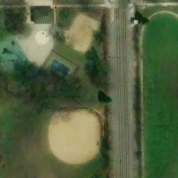 Beverly Beach Volleyball Court #1 — aerial view