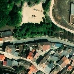 Sand Volleyball Court — aerial view