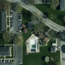 Mishawaka Beach Volleyball Court #11 — aerial view