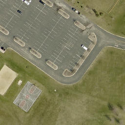 Aurora Beach Volleyball Court #2 — aerial view