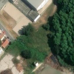 Sand Volleyball Court — aerial view