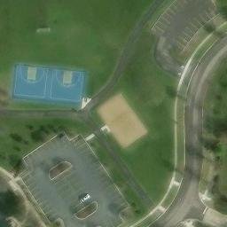Oswego Beach Volleyball Court #2 — aerial view