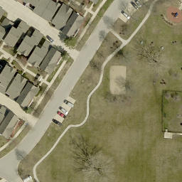Bolingbrook Beach Volleyball Court #1 — aerial view
