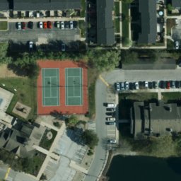 Mishawaka Beach Volleyball Court #2 — aerial view