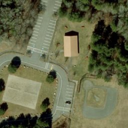 Dartmouth Beach Volleyball Court — aerial view