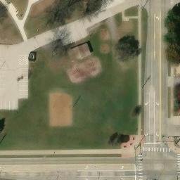 Grimes Beach Volleyball Court #6 — aerial view