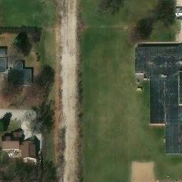 Grimes Beach Volleyball Court #5 — aerial view