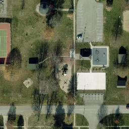Dallas Center Beach Volleyball Court — aerial view