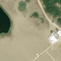 Sand Volleyball Court — aerial view