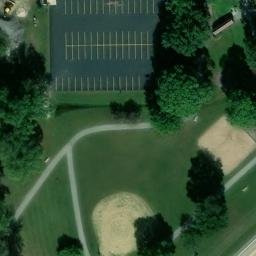 Rock Island County Beach Volleyball Court #1 — aerial view