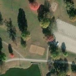 Iowa City Beach Volleyball Court #2 — aerial view