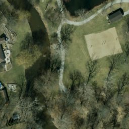 Middlebury Beach Volleyball Court #2 — aerial view