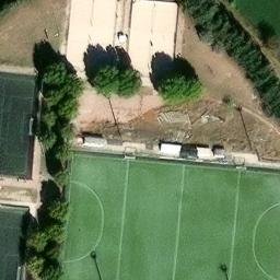 Sand Volleyball Court — aerial view