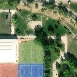 Volleyball Court near Zaragoza — aerial view