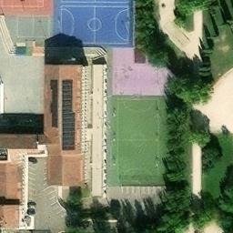 Volleyball Court near Zaragoza — aerial view