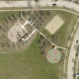Bolingbrook Beach Volleyball Court #1 — aerial view
