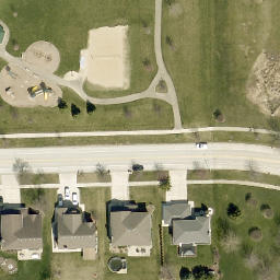 Lemont Beach Volleyball Court — aerial view