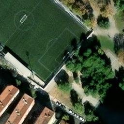 Volleyball Court near Zaragoza — aerial view