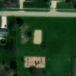Sandwich Beach Volleyball Court — aerial view
