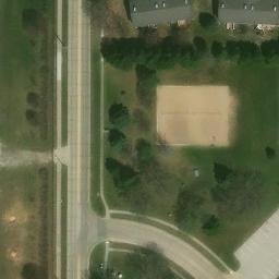 Altoona Beach Volleyball Court #1 — aerial view