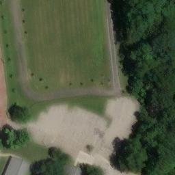 Sand Volleyball Court in Meadville, PA — aerial view