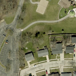 Romeoville Beach Volleyball Court #7 — aerial view