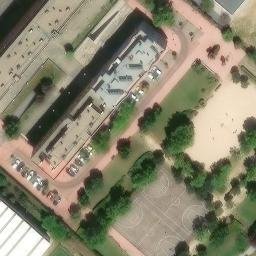 Sand Volleyball Court — aerial view