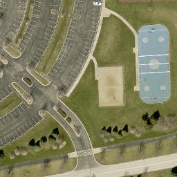 Plainfield Beach Volleyball Court — aerial view