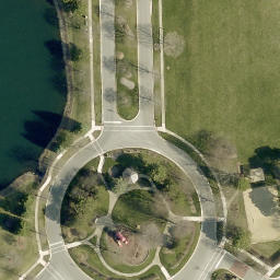 Romeoville Beach Volleyball Court #6 — aerial view