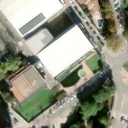 Sand Volleyball Court — aerial view