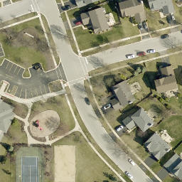 Romeoville Beach Volleyball Court #3 — aerial view