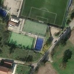 Volleyball Court near Ripi — aerial view