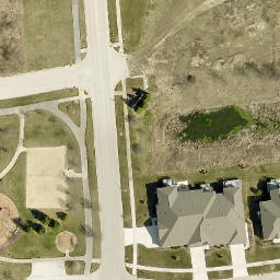 Sand Volleyball Court in Homer Glen, IL — aerial view