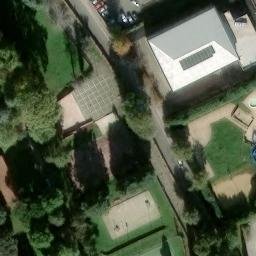 Sand Volleyball Court — aerial view