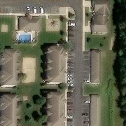 La Porte Beach Volleyball Court #1 — aerial view