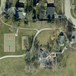West Des Moines Beach Volleyball Court #5 — aerial view