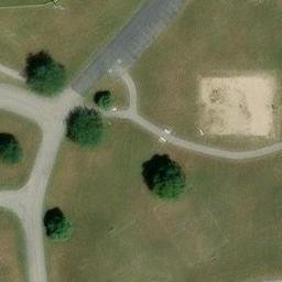 Portage Beach Volleyball Court #1 — aerial view