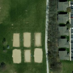 Goshen Beach Volleyball Court #3 — aerial view