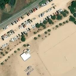 Sand Volleyball Court — aerial view