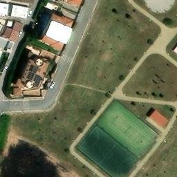 Volleyball Court near Aprilia — aerial view