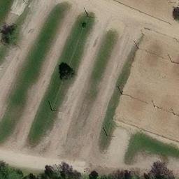 Sand Volleyball Court in Des Moines, IA — aerial view